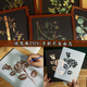 传统非遗烧箔画iy材料包手工金箔画全套装饰画沙龙团建暖场活动 金箔款【步步莲花】 JR17138 21*29.7cm 单独