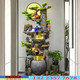 Agua de agua Gran rocosa que fluye en la fuente de agua Fuente Sala de estar Riqueza Riqueza Feng Shui Humidificador Circulación de montaña Decoración de paisajes 9923 Pequeña altura 108 cm
