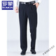 
ROMON (ROMON) Autumn and Winter plus velvet thickened style for men's pants for grandfather high waist middle-aged and elderly loose dad's trousers casual pants deep crotch y16817 micro-stretch thick style 33 (2.6 feet waist circumference)