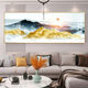 Tan Beimanjiahe Wanshixing Cross Stitch fini Salon fini suspendu peint avec des cadres Horizontal Version Single Nouveau paysage de style chinois Sable mural XL-679 Cadre 30 * 90cm PEINTURE PORCELAINE CRISTAL PLAT