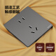 Philips (PHILIPS) switch socket panel S20 gray 86 type oblique 5 five-hole wall socket household concealed electrical electrical material two-three socket large pitch five-hole socket (10A) 10 pieces