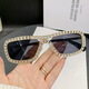 Ke Dun oval diamond plated sunglasses large frame personalized party sunglasses European and American fashion vacation trend women's sunglasses gold frame full gray as picture
