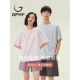 GPHF日系轻奢2025年情侣纯棉睡衣女凉感夏季薄款男休闲外穿家居服套装 男款16751 M