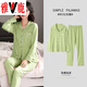 Yalu pijama de algodón puro de doble cara para mujeres en primavera y otoño cárdigan de gran tamaño de manga larga para damas de mediana edad y jóvenes colocados de color sólido XT9905 CAMSPARA PURO PURO/COTHER XL (120-140Jin [Jin equivale a 0.5 kg])
