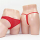 
Mie Lanat couple underwear men's sexy double lingerie female sexy lace thong couple flirting and speaking without taking off large size red + black one size