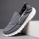 Zapatos de primavera biaobo viejos zapatos de tela de beijing zapatos casuales de hombres de moda zapatos de tablero perezoso trabaja zapatos de lona transpirable 881 gris 41