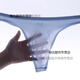 Z thong sexy men's underwear men's large size underwear ice silk cool light and traceless space capsule bag sexy red 1 pack M
