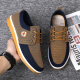Suba Mo Spring y Autumn Beef Tendon Sole viejos zapatos de tela Beijing Beijing sin deslizamiento para hombres zapatos de trabajo de desgaste resistente zapatos casuales zapatos de papá zapatos de papá 878 azul 43