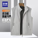 
ROMON short stand-up collar vest men's outdoor casual top spring and summer new style middle-aged and young fishing and camping sleeveless jacket Navy blue L (175) [Suggested 125-140Jin [Jin equals 0.5 kg]]