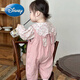 Disney Baby Suit Spring y Autumn Sweet Floral Doll Camshel Camiseta bordada de dos piezas Camisa de conejo rosa de dos piezas de dos piezas Diez outela de dos piezas 80 más grande (7 meses a 1 año)