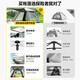 TANXIANZHE探险者帐篷户外天幕帐篷速开全自动折叠便携加厚防雨过夜露营装备 【升级防晒】加厚黑胶帐篷+赠品