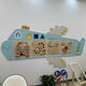 Hongtong Kindergarten Wandspielzeugkorridor Spiel Dekoration Kinder frühe Bildung Montessori Unterricht AIDS Wandbetrieb Kognitiver Brettmaterial Formspiel