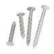 JINGGONG stainless steel threaded nails round head anti-theft net fixed nails twist nails steel nails cement nails pressure explosion threaded nails M8 galvanized 8*50 (50 pcs)