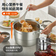 SUPOR 304 stainless steel steamer, three-layer steamer, large-capacity soup pot, stew pot, induction cooker, gas stove, universal pot, heightened and deepened, 3 layers, 32cm