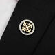 Xiangyouer [Boîte-cadeau] Veste de costume masculin Broche Broche de collier de style chinois Branche Badge Gold Elk Brooch Broche Coll