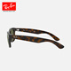 雷朋（RayBan）太阳镜男女款方形徒步旅行者镜框复古舒适墨镜0RB2132F可定制 902L玳瑁色镜框绿灰色镜片 尺寸55