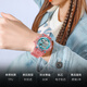 Dickies Electronic Watch Student Watch Chronograph Transparent Sport Luminous wasserdicht Chronograph für Kinder Cl-680 Rot