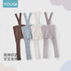 Youqi baby weightlifting pants spring and autumn large PP socks for men and women baby pantyhose infant high waist belly protection suspender socks off-white L recommended 1-3 years old
