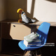 ECCO casual shoes 2025 summer new thick sole plate shoes soft sole simple contrasting color men's shoes Street sneakers 539804 White/Dove gray/Cement gray 53980452475 39