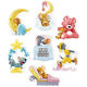 Yusen Idiot Cat and Mouse Dream Tom Jerry Figure de bureau Ornements de voiture de bureau Set complet de Toys Blind Box Cadeaux Jerry Bear Dream de 6,5-9,5 cm