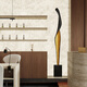 Yisennuo light luxury abstract art ornaments entry entrance cabinet vertical height decoration living room Italian minimalist high-end floor-standing sculpture Back to Time, about 80cm high