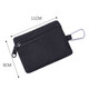 Jiemo 2024 Neues Internet -Promi Mini Coin Wallet Card Bag Canvas Kleine Brieftasche Reißverschluss Außenbeutel Autoschlüssel Schwarze Einzelbeutel