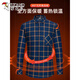 Woodpecker plus Fleece verdickte warme langärmelige Hemd für Herbst und Winter Neues warmes Plaid-Business-Hemd mittleren Alters und älterer Vater Herrenkleidung 1xm21/BN08-9906 [Hinzufügen von plus Fleece-Verdickung] 2xl