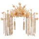 Hunter Bride Xiuhe tiara, ancient costume golden Chinese phoenix crown, tassel wedding hair ornaments, dragon and phoenix gown, hair crown accessories