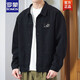 
ROMON jacket men's spring 2025 new shirt lapel spring men's work jacket early autumn jacket top [upgrade version] K12806 black L [recommended 110128Jin [Jin equals 0.5 kg]]