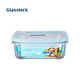 GlassLock Korea Original importiertem, versiegeltes Glasfrischwachtbox atmungsaktives Loch Brotkasten Gefrierkasten Rechteckige 695 ml