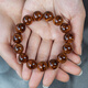 
OPZ luxury high-end Hainan Huanghuali butterfly pattern bracelet old material sea yellow bracelet facing the eyes grimace pattern cultural Buddhist beads HHP15259 (Sea yellow 1.5 butterfly pattern)