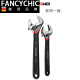 Fancychic Movable Wrench Multi-fonction Plaque mobile Plaque en plastique Dyeing Handing Gandage antidérapant 6 pouces 150 mm (M11304)