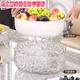 Junmo double-layer drain basket for washing home living room multifunctional fruit filter basket for washing vegetables and vegetables small size - silver 2 pieces