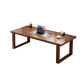 Huazhou solid wood desk home computer desk study table double desk simple living room large table 1.4 meters walnut color