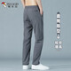 啄木鸟休闲裤男夏季薄款男裤2025新款直筒宽松运动速干百搭长裤子男款 8816深灰色 28 （2尺1）建议90-100斤穿