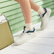 361 zapatos de tablero para hombres otoño casual transpirable de suela pequeña pequeña zapatilla blanca baja