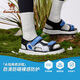 Camel children's sandals summer open toe beach shoes non-slip outdoor casual shoes for middle and large children black/blue 37