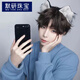 MOYAN puppy animal ear hair clip super cute Japanese cos hair clip cat ear fox ear clip cat hair accessories trendy men black and white hair clip (TS1188) B05-204