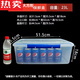 拓进德国进口品质塑料保鲜盒商用厨房收纳盒透明加厚长方形带扣冰箱微 9928标识盒52*37*23 29000ml