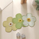 German bathroom floor mat Diatom mud flowers absorb water and quick-drying toilet toilet door anti-slip foot mat toilet *Purple orchid-1047 1 piece number Custom size Contact customer service not to return or replace
