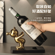 Tanbeiman red wine display rack red wine rack ornaments light luxury home living room sideboard wine cabinet decorative red wine holder bubble bear gold does not include the base