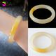 
JEA PIE premium Xiuyan jade bracelet collection Xinjiang gold silk jade high ice-type gemstone light-fiShe Taicui and ltian National inspection certificate/53.5 ring mouth/HW4839 gold silk jade