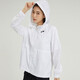 耐克（NIKE）官方女装2025秋季新款运动休闲风衣防风连帽潮流上衣梭织外套 DM6180-100/白色 M