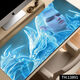 
Raft core Nezha mouse pad super large computer keyboard pad 2D mouse pad e-sports computer desk pad lock edge anti-slip desktop 13882 Born as a demon then what 1000x500x5mm