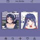 Miside Horror Game Around the Yuan Clan Mita Game 2D Étudiant Double-face Makeup Migni Mini Mirror Mita-L14699 Miroir