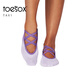 Toesox low-cut cross-strap yoga socks non-slip indoor Pilates socks Luanna series Tavi co-branded grape purple gradient color S (34~38 sizes)
