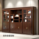 Xinshiya ebony wood executive desk new Chinese style solid wood boss desk high-end chairman office furniture 2.8m desk