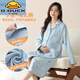 G.Duckkids-sensorische Pure Cotton-Haft-Kleidung Stillende Nachthemd Frühlings- und Sommerdünnstil postpartale Mutter-Pyjama für schwangere Frauen am11932 m