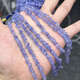 Library selected natural tanzanite amorphous raw stone gravel DIY with beads semi-finished necklace bracelet imported from India 3-5mm 1 piece 40cm
