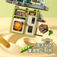 Eagglestone Kitchen Toys Kinderküche 3-6 Jahre altes Hausspielzeug Girls Kitchen Spielzeug simuliert Kochmini Toaster + 100 cm Super groß + 101 Stück Set - Red 2025 Neujahr des Snake New Year Geschenk Spring Festival Geschenkbox